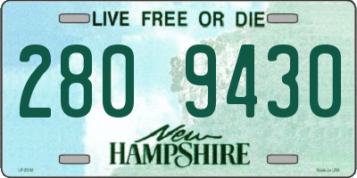 NH license plate 2809430