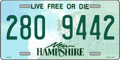 NH license plate 2809442