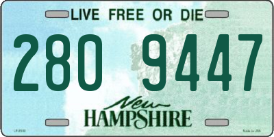 NH license plate 2809447
