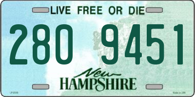 NH license plate 2809451