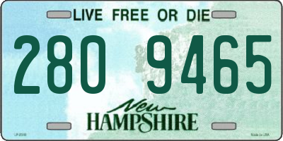 NH license plate 2809465