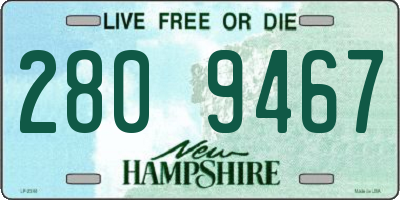 NH license plate 2809467