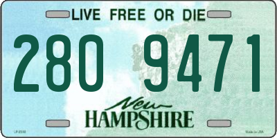 NH license plate 2809471