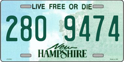 NH license plate 2809474