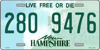 NH license plate 2809476