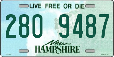 NH license plate 2809487