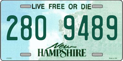 NH license plate 2809489