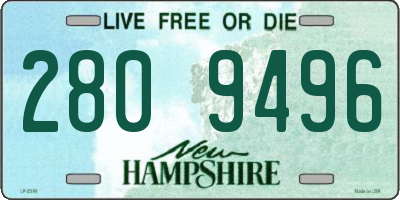 NH license plate 2809496