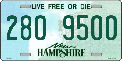 NH license plate 2809500