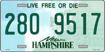 NH license plate 2809517