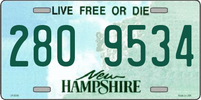 NH license plate 2809534