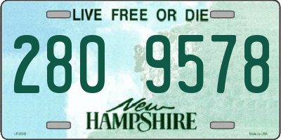 NH license plate 2809578