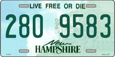 NH license plate 2809583