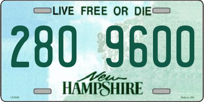 NH license plate 2809600