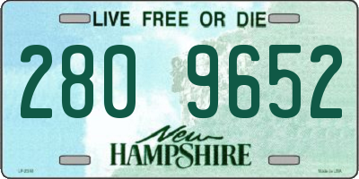 NH license plate 2809652