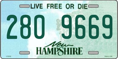 NH license plate 2809669