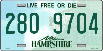 NH license plate 2809704