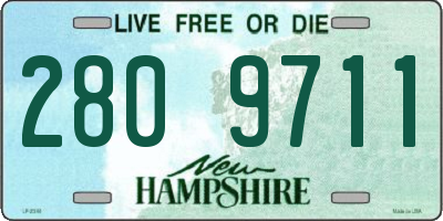 NH license plate 2809711