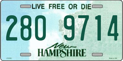 NH license plate 2809714