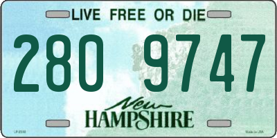 NH license plate 2809747