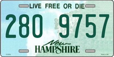 NH license plate 2809757