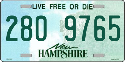 NH license plate 2809765