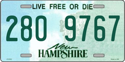 NH license plate 2809767