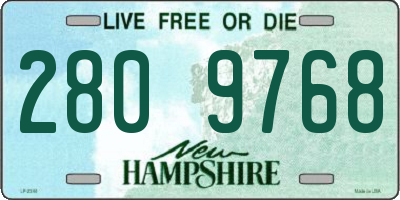 NH license plate 2809768