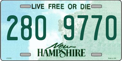NH license plate 2809770