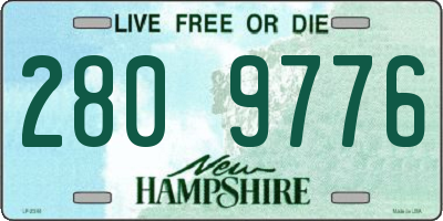 NH license plate 2809776