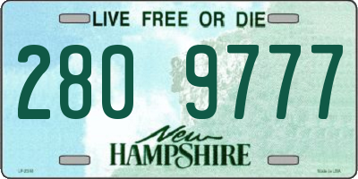 NH license plate 2809777