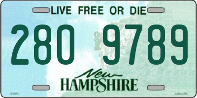 NH license plate 2809789