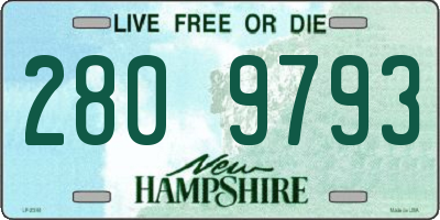 NH license plate 2809793