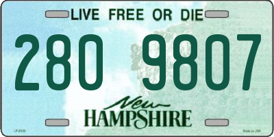 NH license plate 2809807