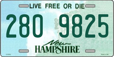 NH license plate 2809825