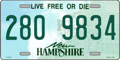 NH license plate 2809834