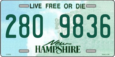 NH license plate 2809836