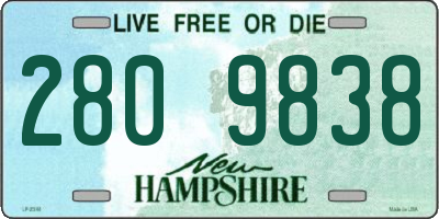 NH license plate 2809838