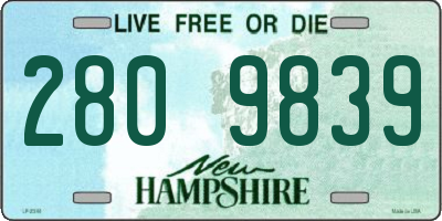 NH license plate 2809839