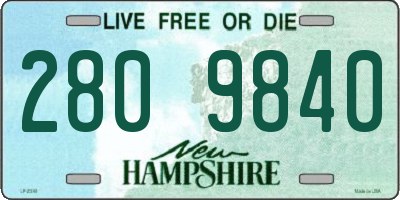 NH license plate 2809840