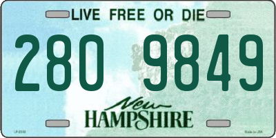 NH license plate 2809849