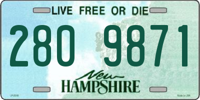 NH license plate 2809871