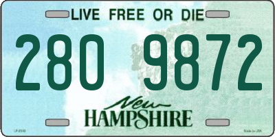 NH license plate 2809872