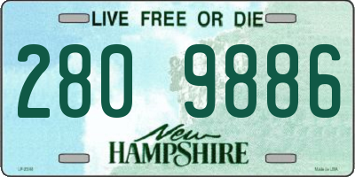 NH license plate 2809886