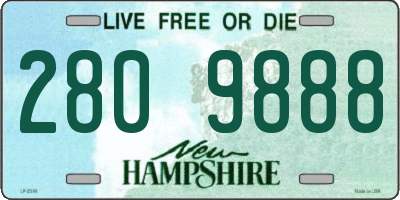 NH license plate 2809888