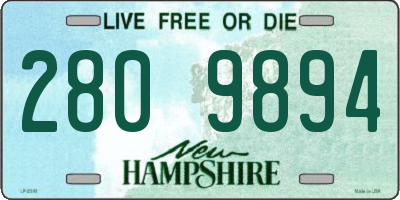NH license plate 2809894