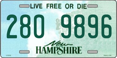 NH license plate 2809896
