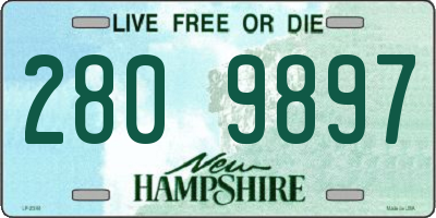 NH license plate 2809897