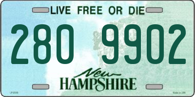NH license plate 2809902