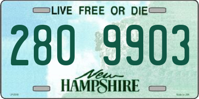 NH license plate 2809903